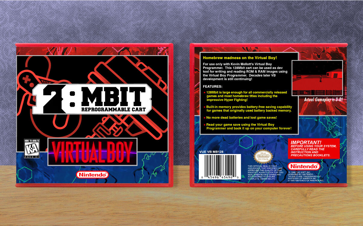 128 MBit Reprogrammable Cart, Case Color: Red