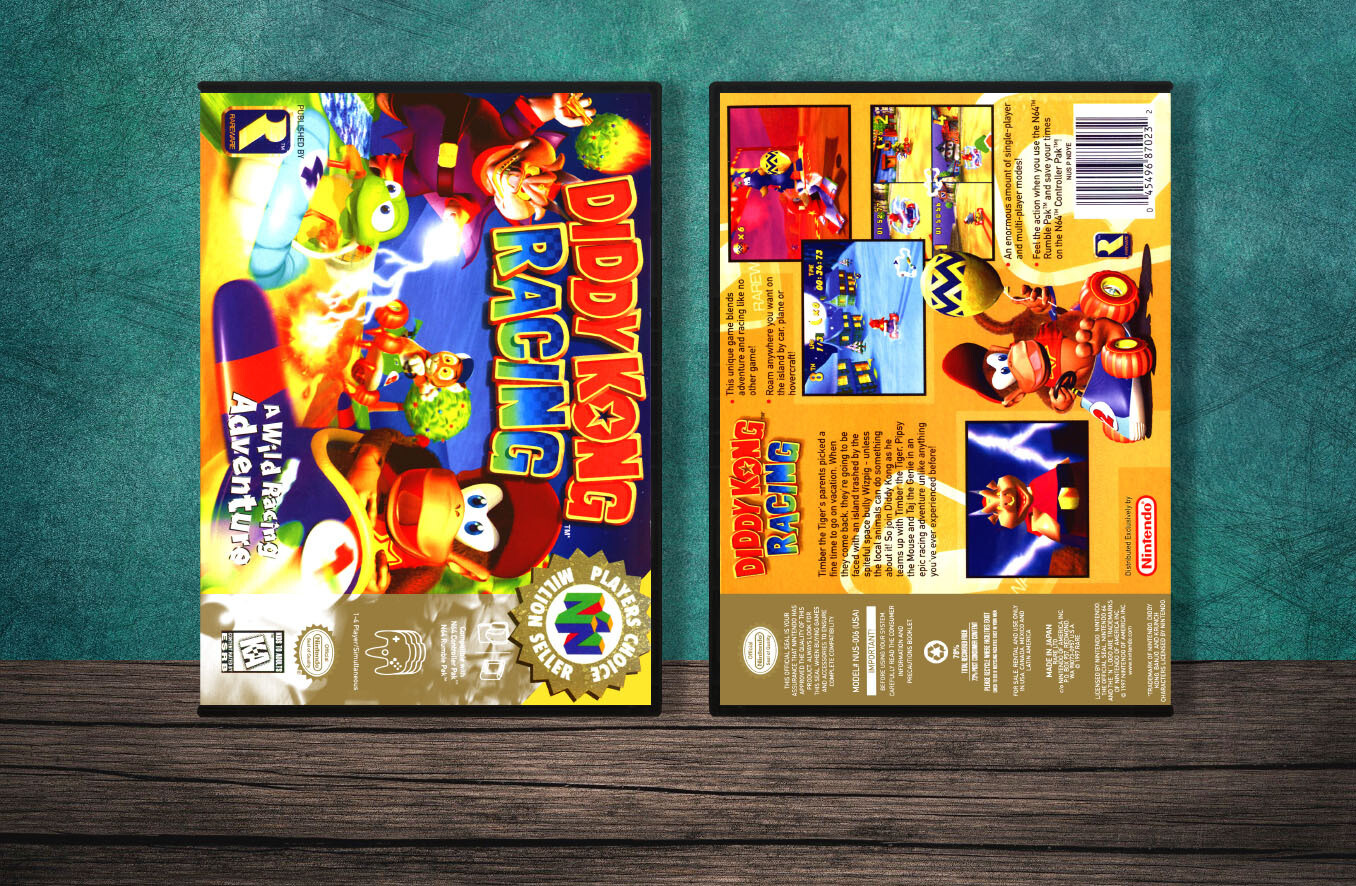 Diddy Kong Racing (PC), Case Color: DARK GREY (OEM DS CASE COLOR)