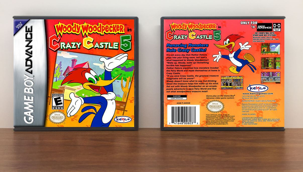 Woody Woodpecker Crazy Castle 5, Artwork Spine Color: Chrome