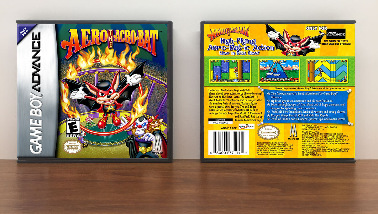 Aero the Acro-Bat, Artwork Spine Color: Chrome