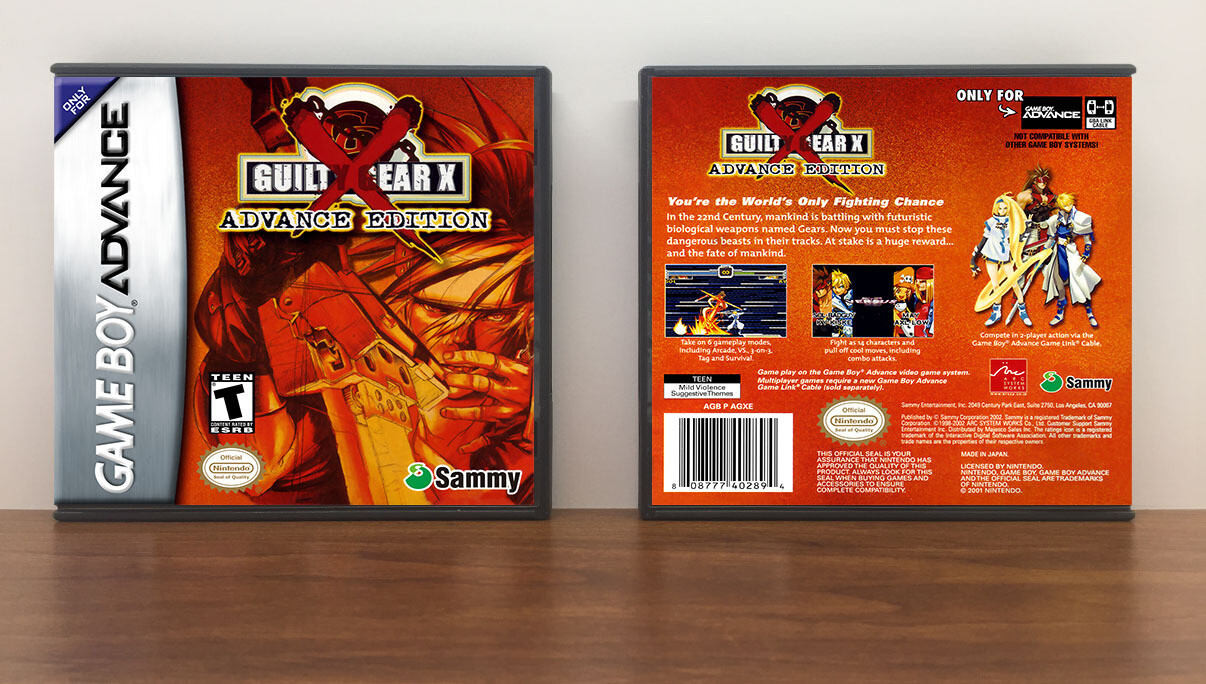 Guilty Gear X: Advance Edition, Artwork Spine Color: Chrome