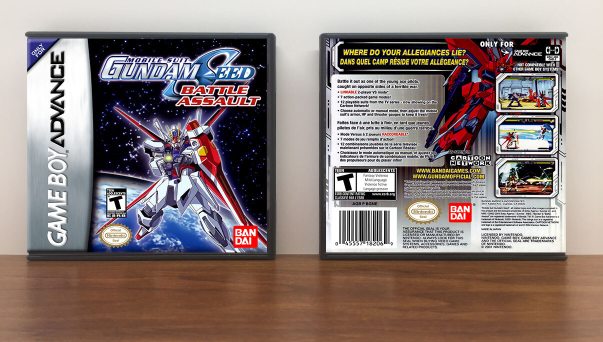 Gundam Seed: Battle Assault, Artwork Spine Color: Chrome