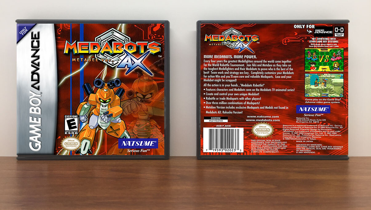 Medabots AX: Metabee Version, Artwork Spine Color: Chrome