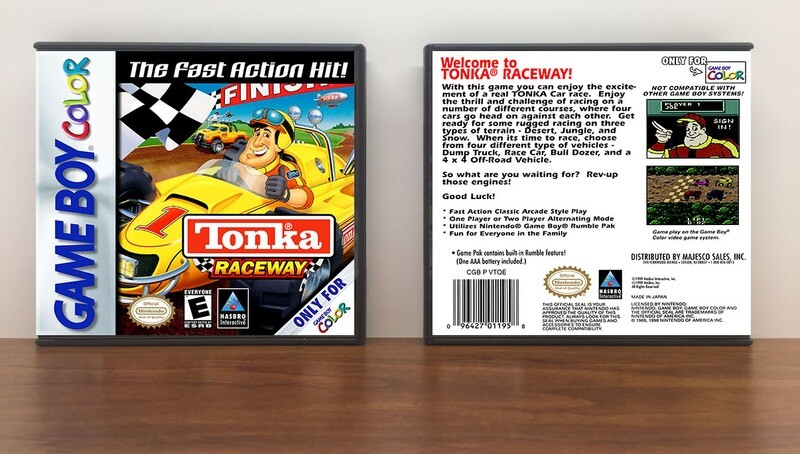 Tonka Raceway (Standard Cart), Artwork Spine Color: Chrome