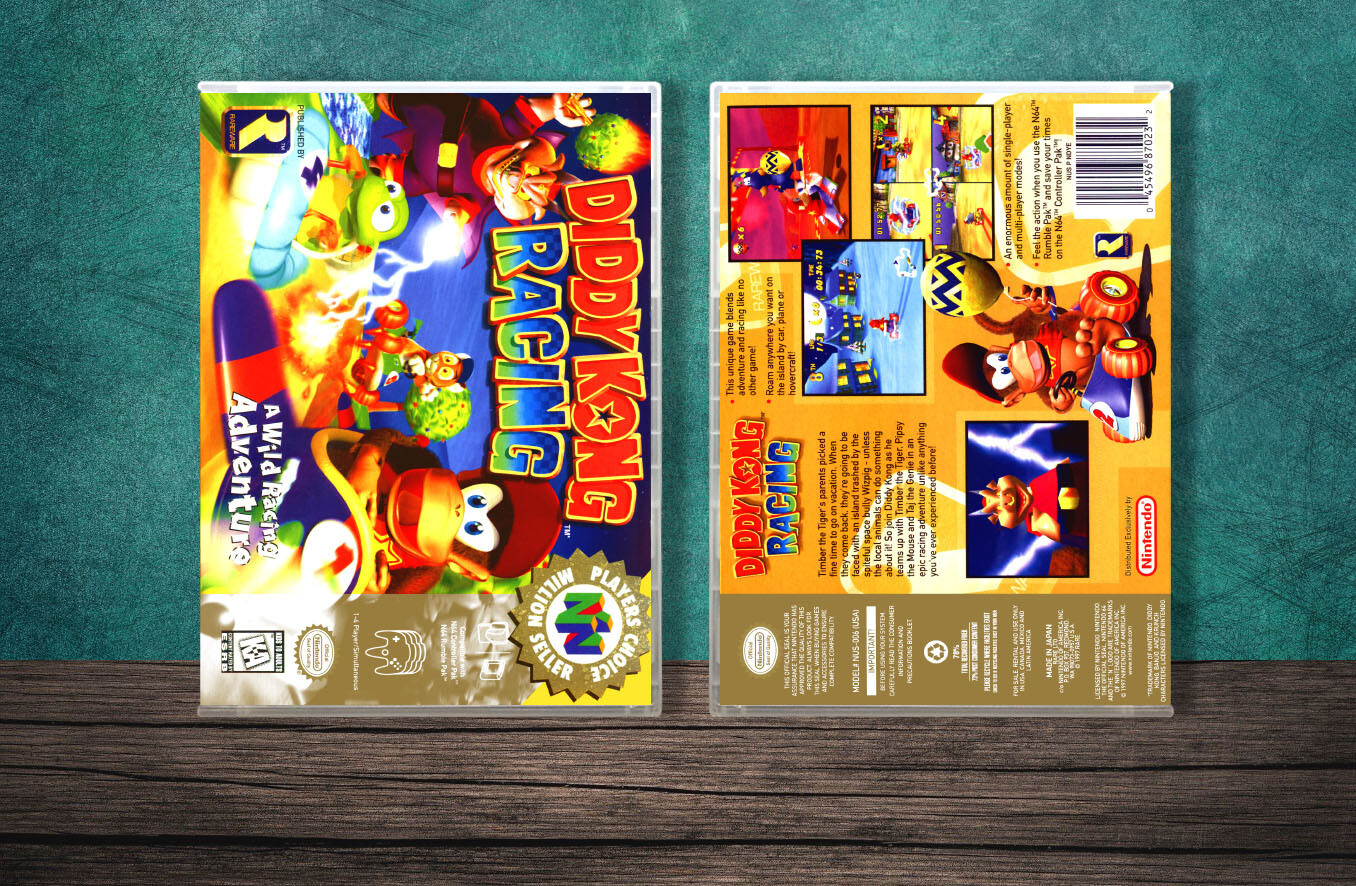 Diddy Kong Racing (PC), Case Color: CLEAR (Transparent)