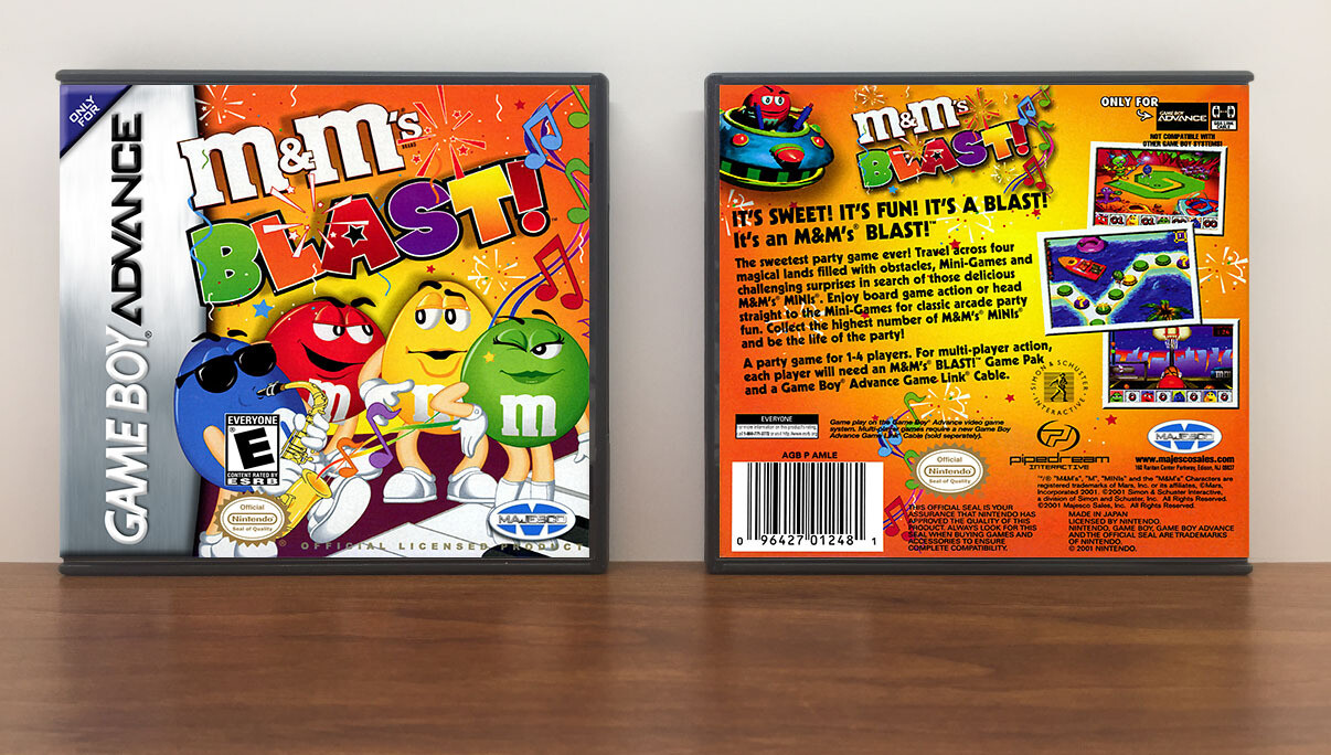 M&amp;M&#39;s Blast!, Artwork Spine Color: Chrome
