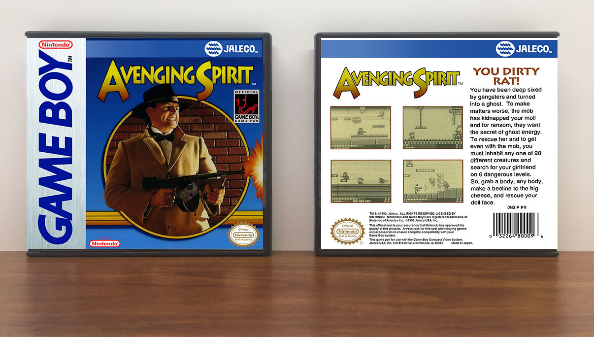 Avenging Spirit, Case Color: DARK GREY (OEM DS CASE COLOR), Artwork Spine Color: Chrome