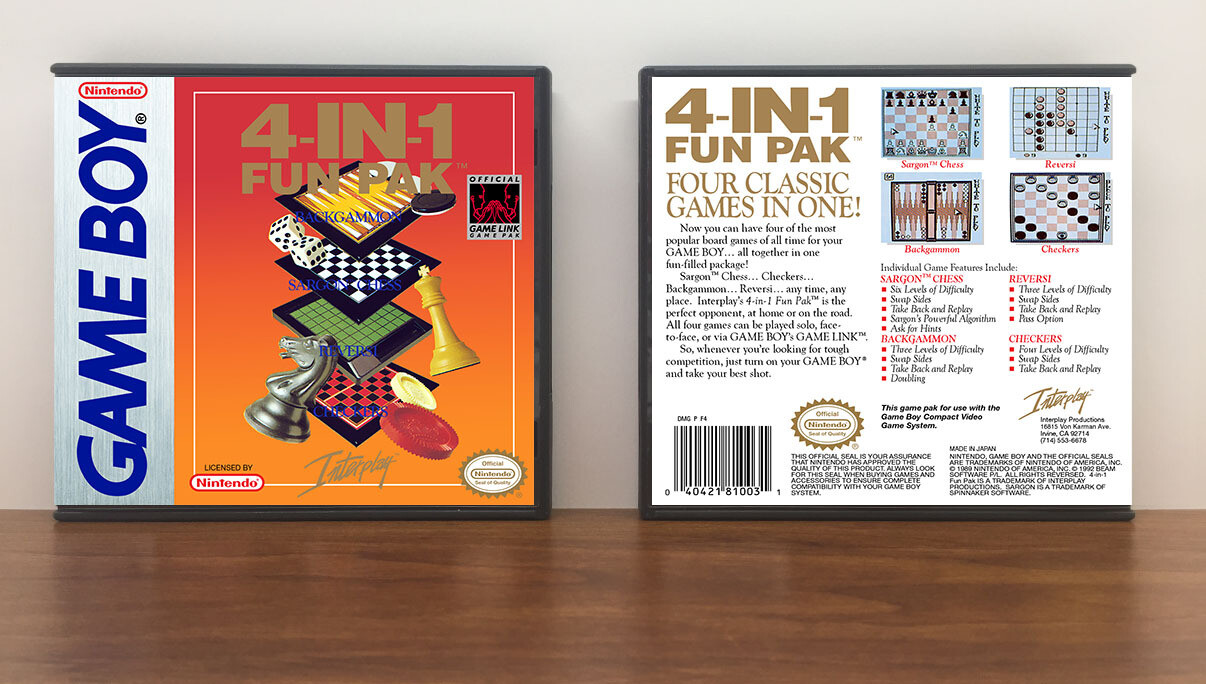 4-in-1 Fun Pak, Artwork Spine Color: Chrome
