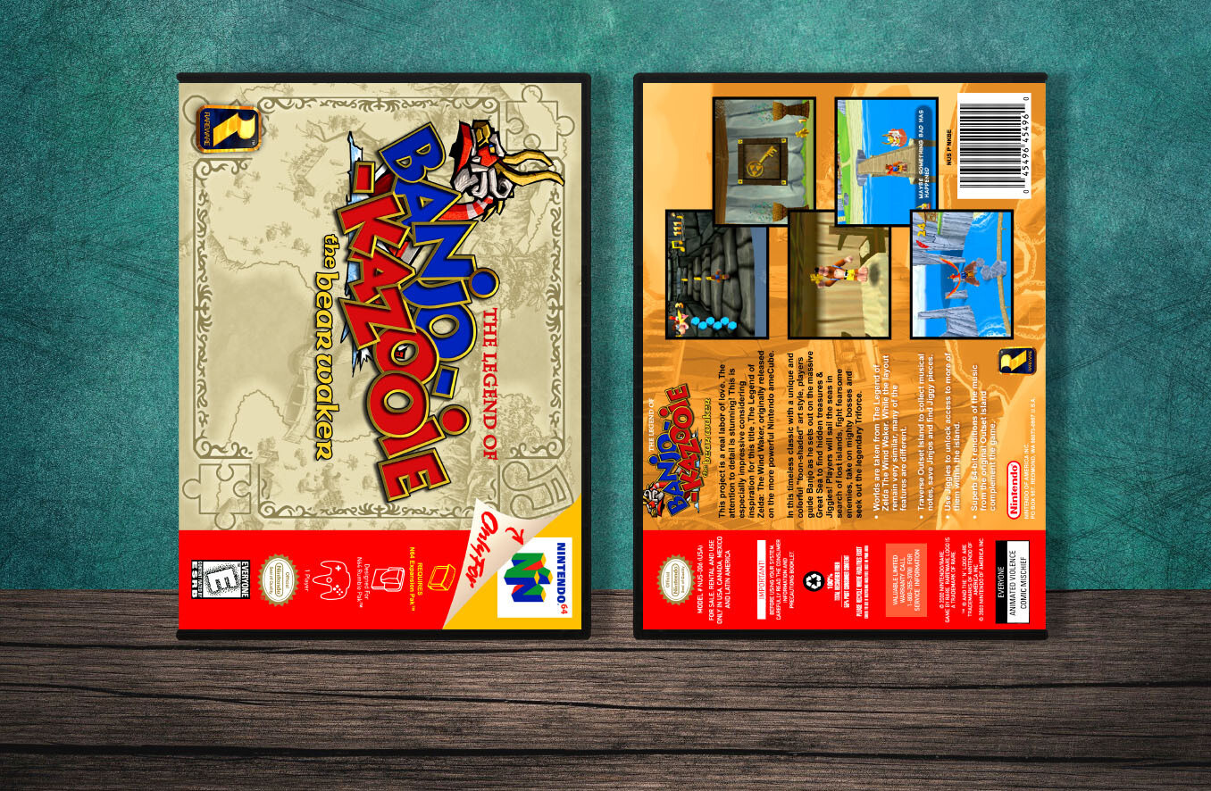 Banjo Kazooie The Bear Waker, Case Color: DARK GREY (OEM DS CASE COLOR)