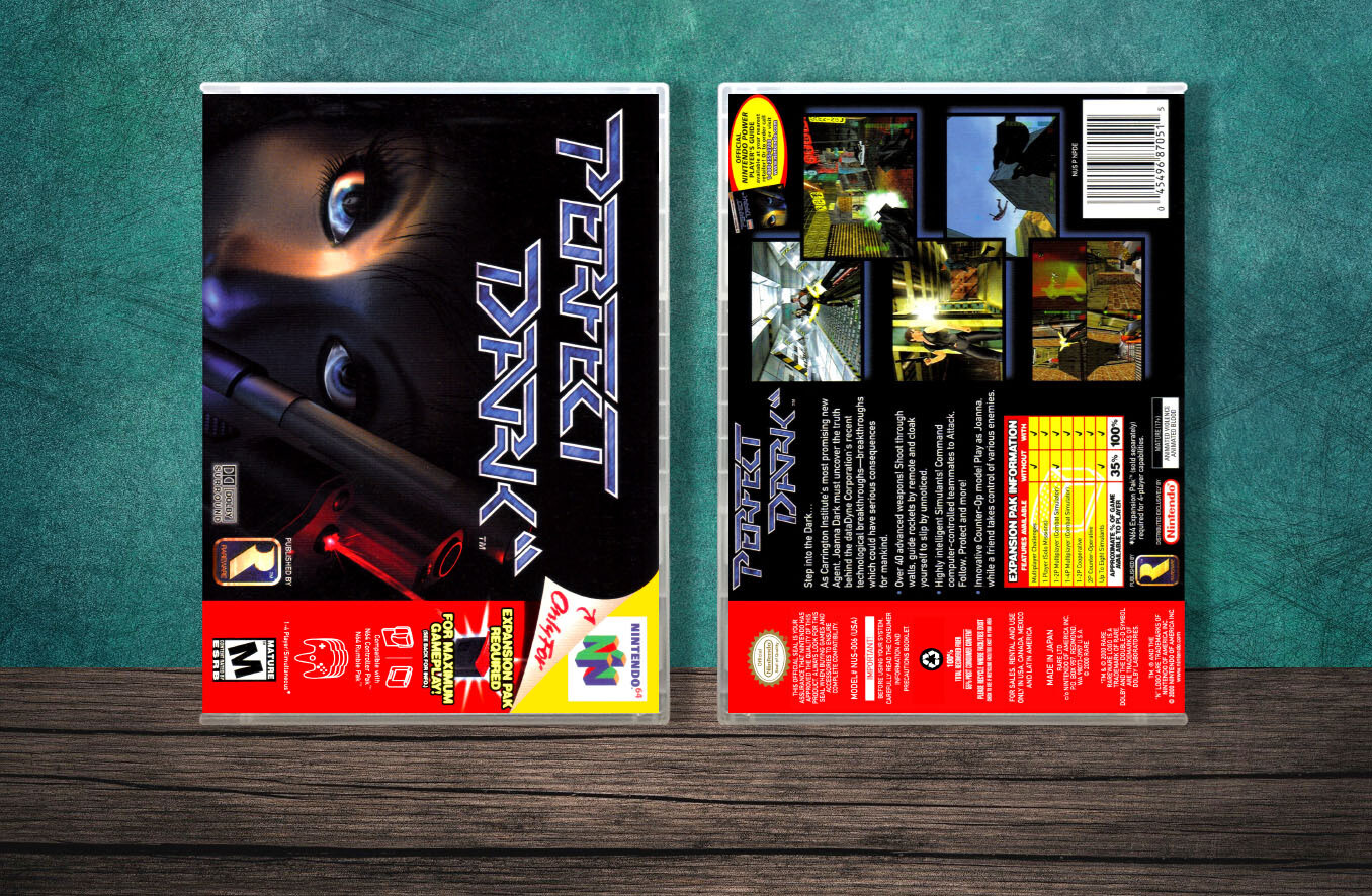 Perfect Dark (Green Spine), Case Color: CLEAR (Transparent)