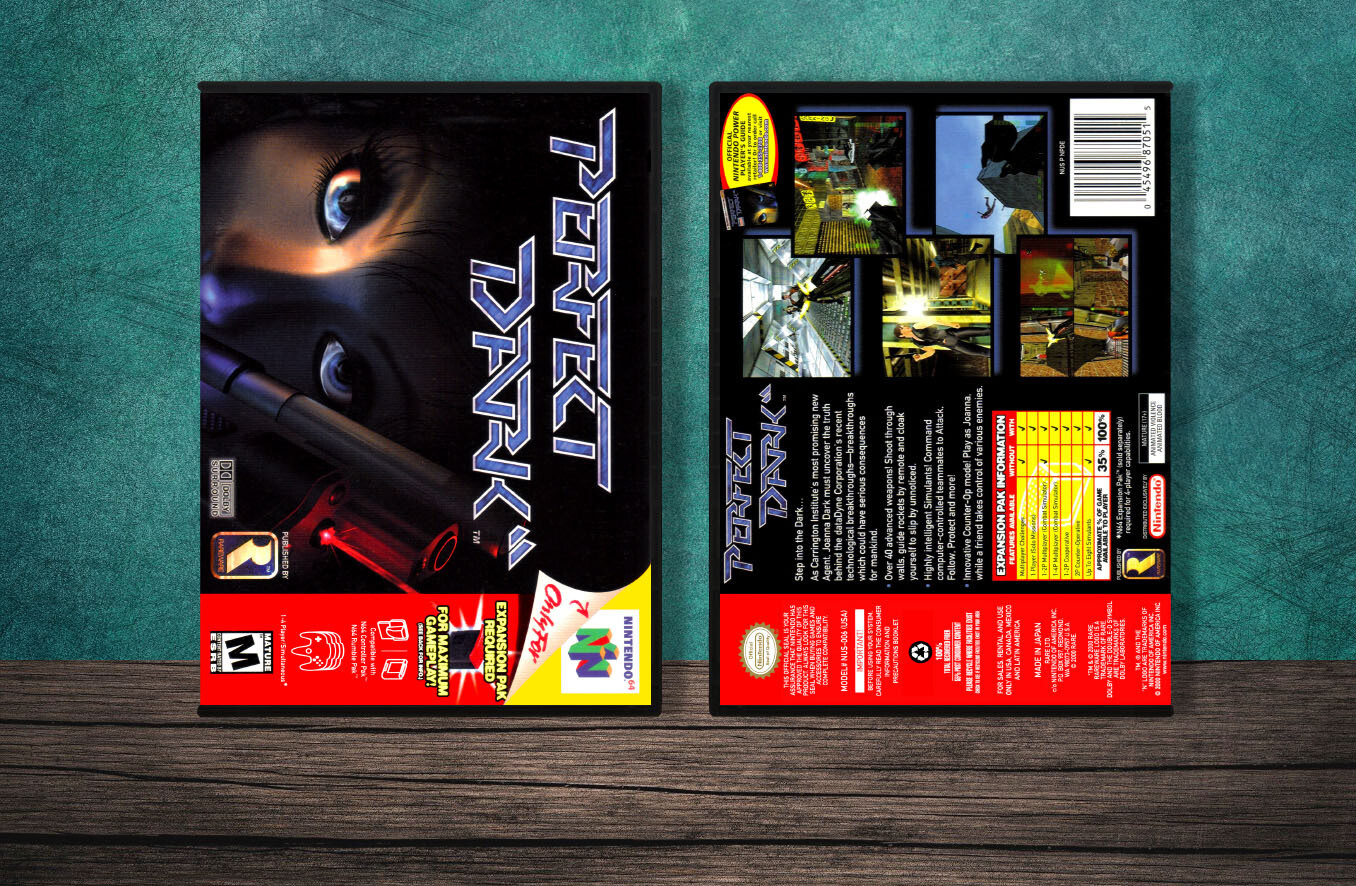 Perfect Dark (Green Spine), Case Color: DARK GREY (OEM DS CASE COLOR)