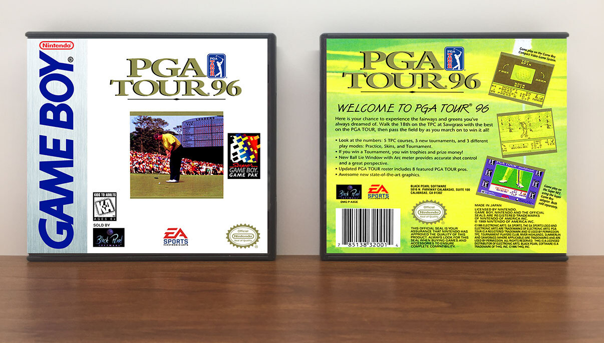 PGA Tour 96, Artwork Spine Color: Chrome