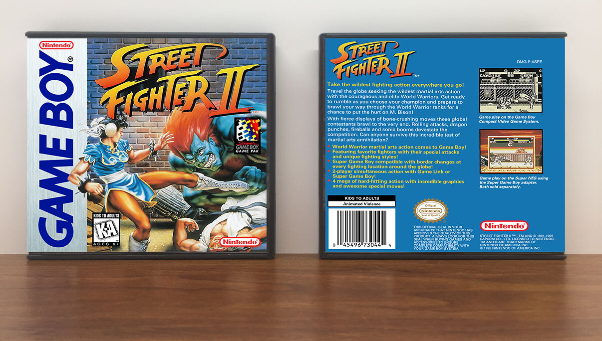 Street Fighter II, Artwork Spine Color: Chrome