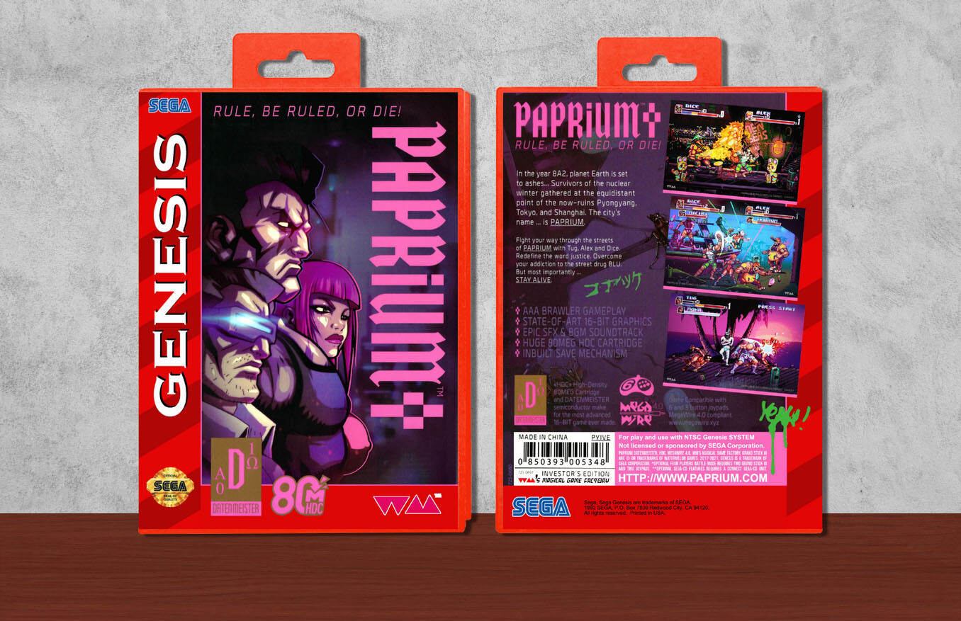 Paprium, Case Color: Red