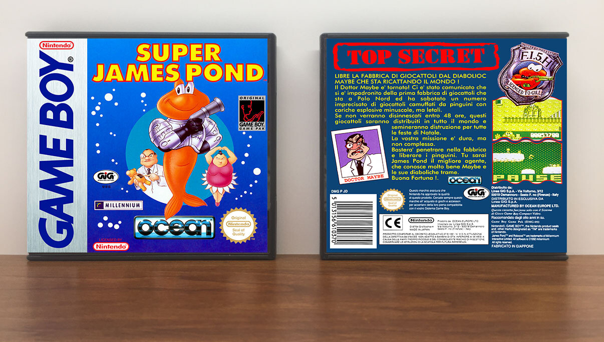 Super James Pond (PAL), Artwork Spine Color: Chrome