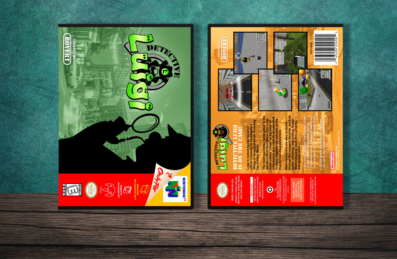 Detective Luigi, Case Color: DARK GREY (OEM DS CASE COLOR)