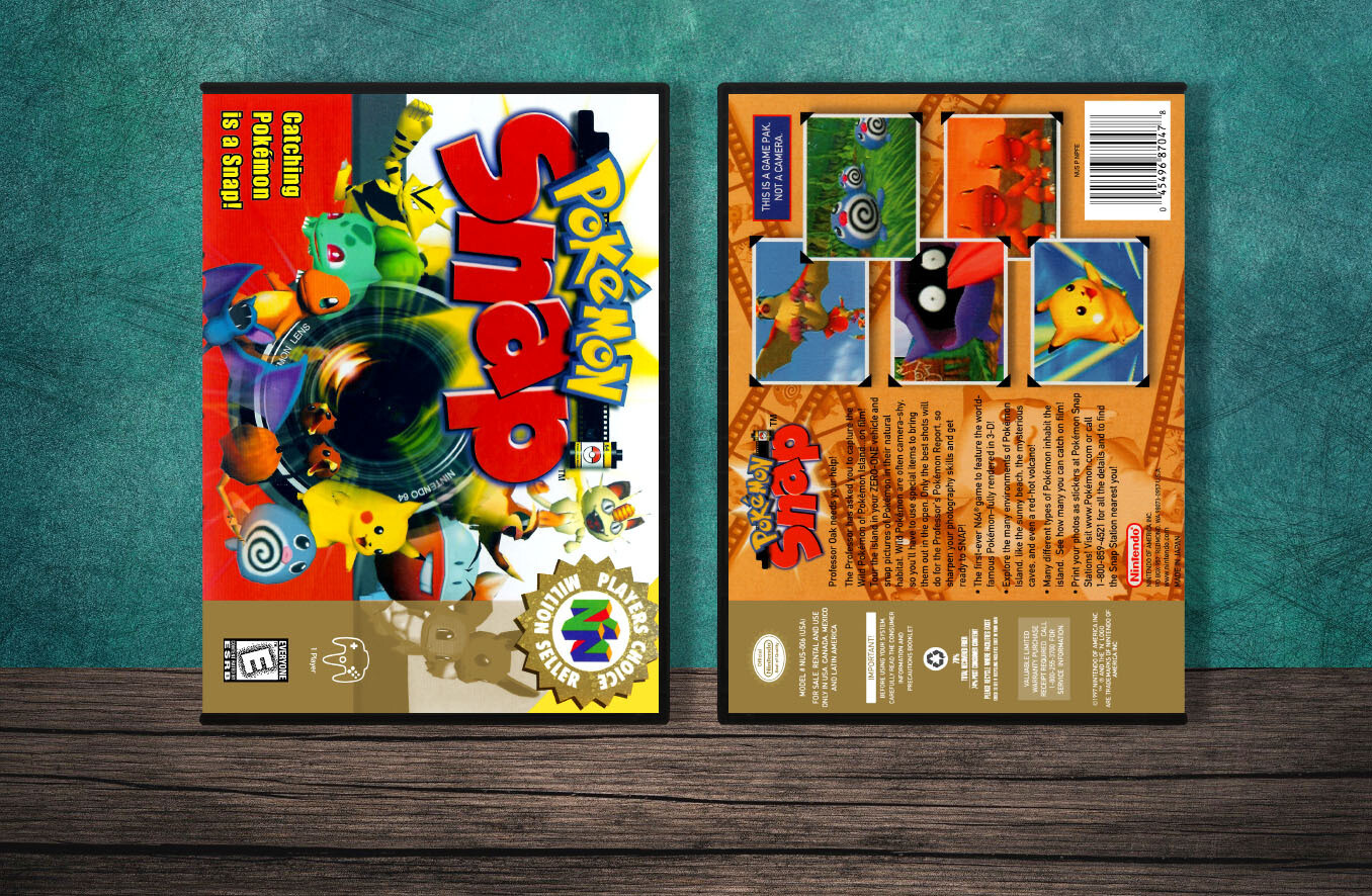 Pokemon Snap (PC), Case Color: DARK GREY (OEM DS CASE COLOR)