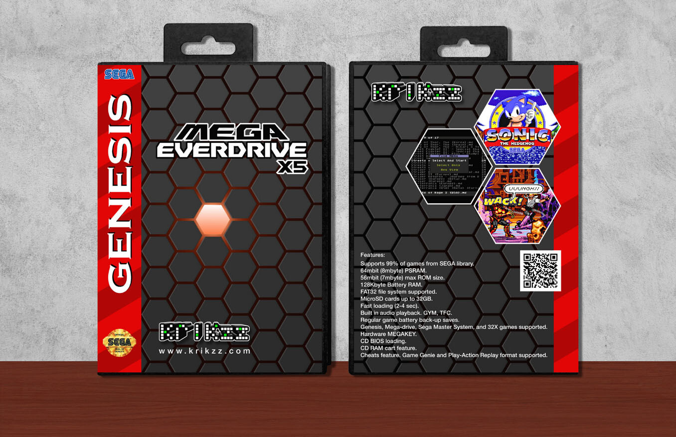 Mega Everdrive X5, Case Color: Black