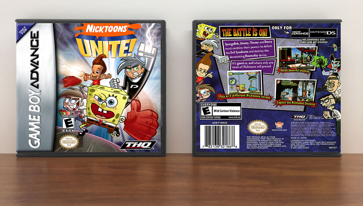 Nicktoons Unite!, Artwork Spine Color: Chrome