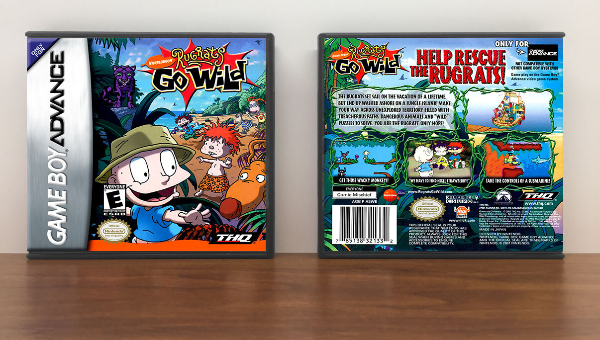 Rugrats Go Wild, Artwork Spine Color: Chrome