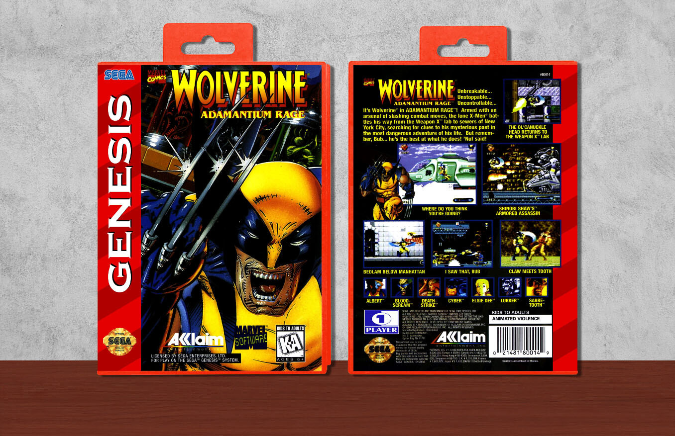 Wolverine: Adamantium Rage, Case Color: Red
