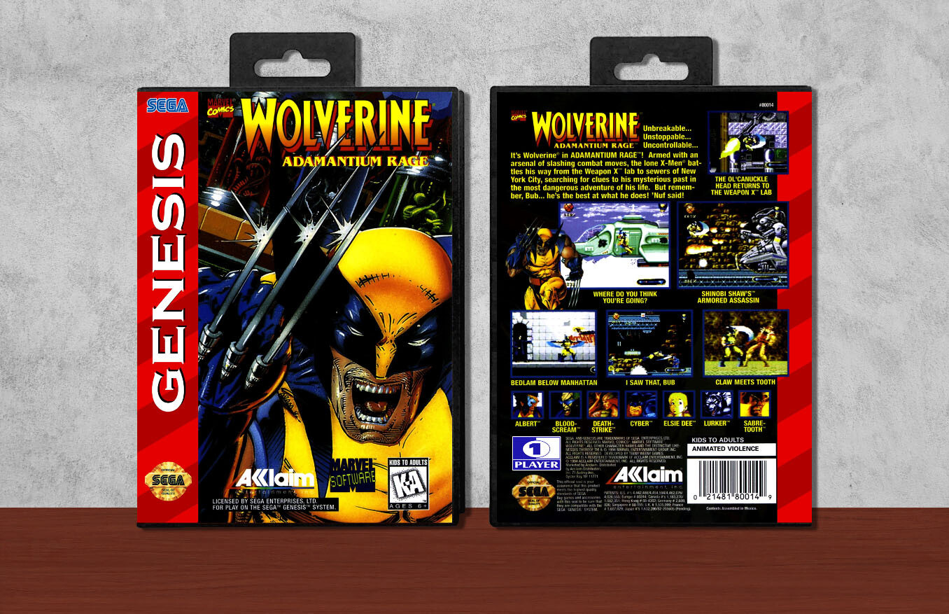 Wolverine: Adamantium Rage, Case Color: Black