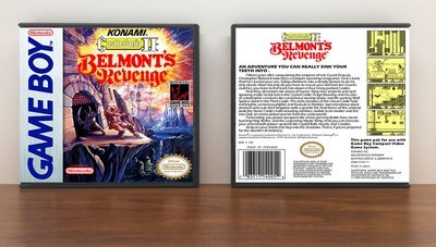 Castlevania II: Belmont&#39;s Revenge, Artwork Spine Color: Chrome