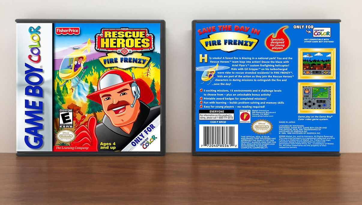 Fisher Price Rescue Heroes Fire Frenzy, Artwork Spine Color: Chrome