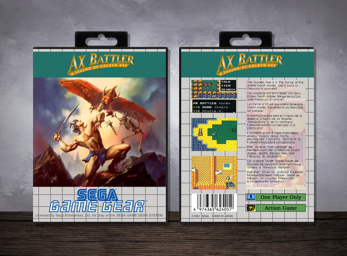 Ax Battler: A Legend of Golden Axe, Case Color: Black