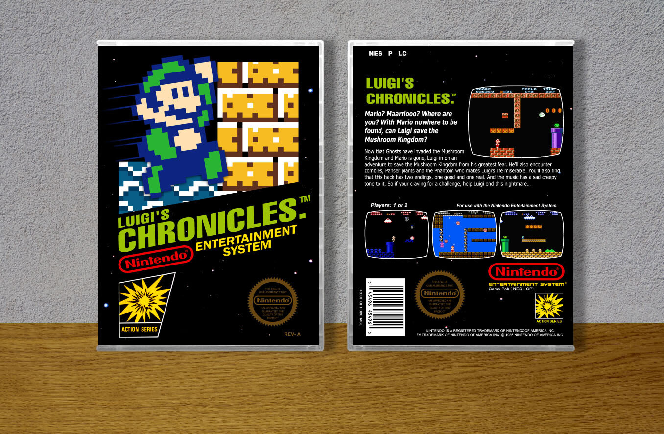 Luigi's Chronicles, Case Color: CLEAR (Transparent)