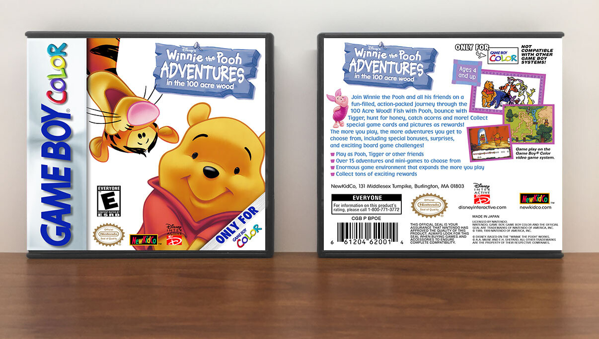 Winnie the Pooh Adventures in the 100 Acre Wood, Artwork Spine Color: Chrome