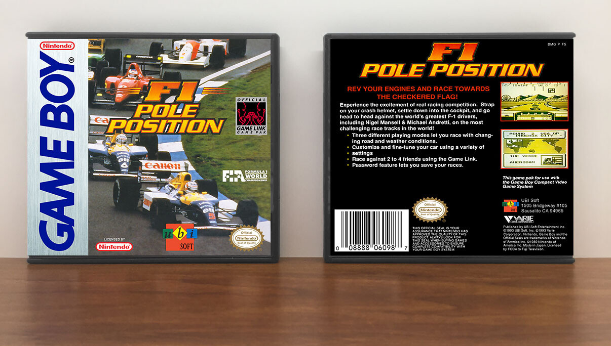 F1 Pole Position, Artwork Spine Color: Chrome