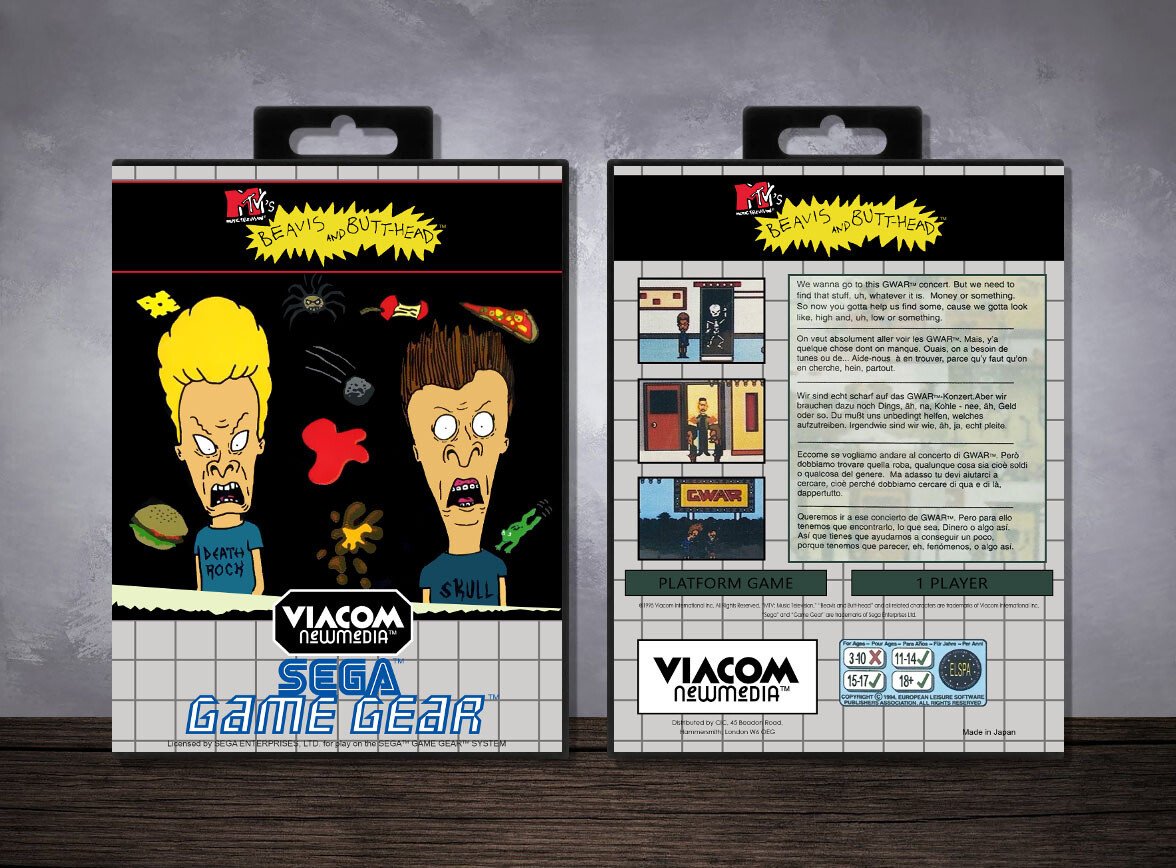 Beavis and Butt-head, Case Color: Black