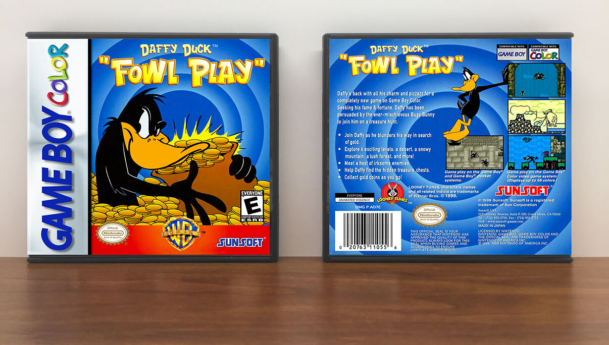 Daffy Duck - Fowl Play, Artwork Spine Color: Chrome