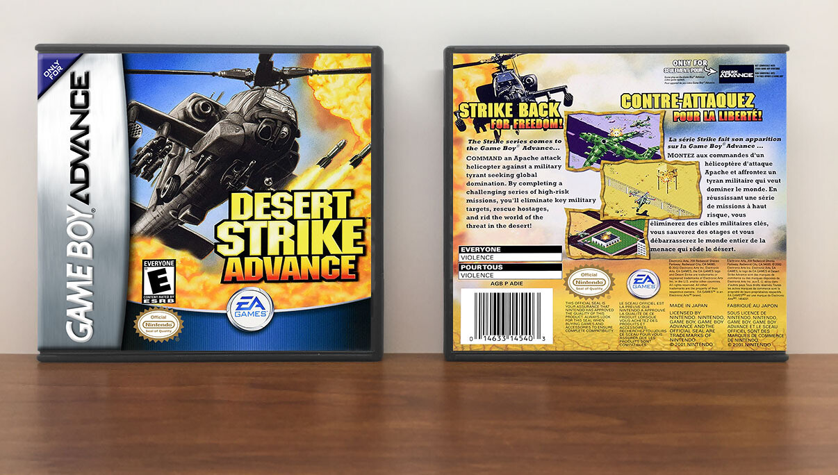 Desert Strike Advance, Artwork Spine Color: Chrome