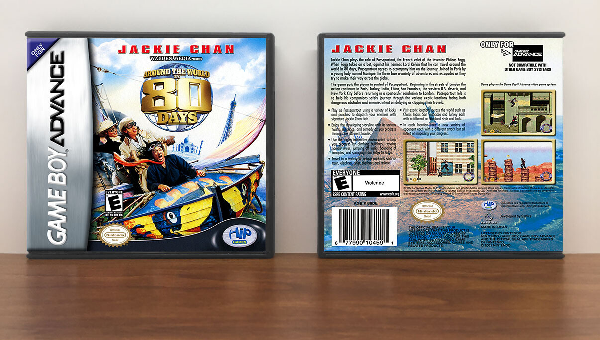 Around the World in 80 Days, Artwork Spine Color: Chrome