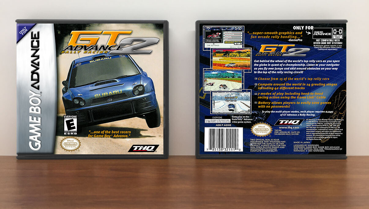 GT Advance 2: Rally Racing, Artwork Spine Color: Chrome