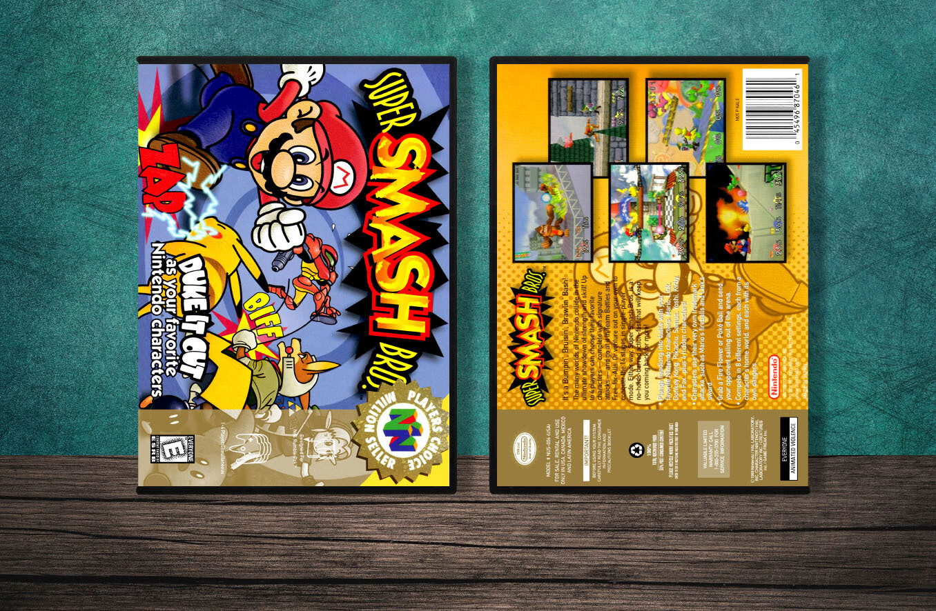 Super Smash Bros. (PC), Case Color: DARK GREY (OEM DS CASE COLOR)