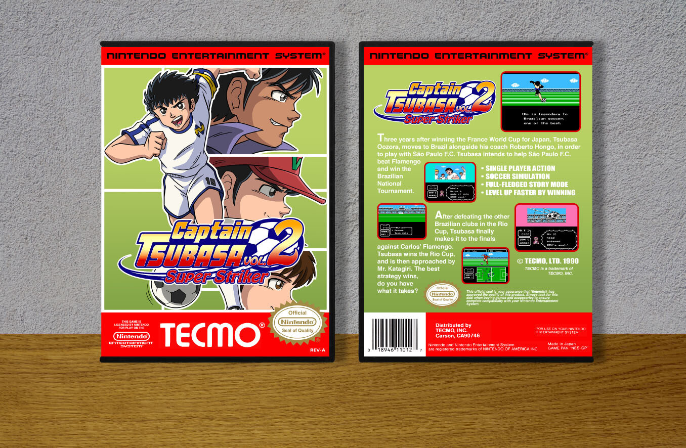 Captain Tsubasa Vol. 2: Super Striker, Case Color: DARK GREY (OEM DS CASE COLOR)