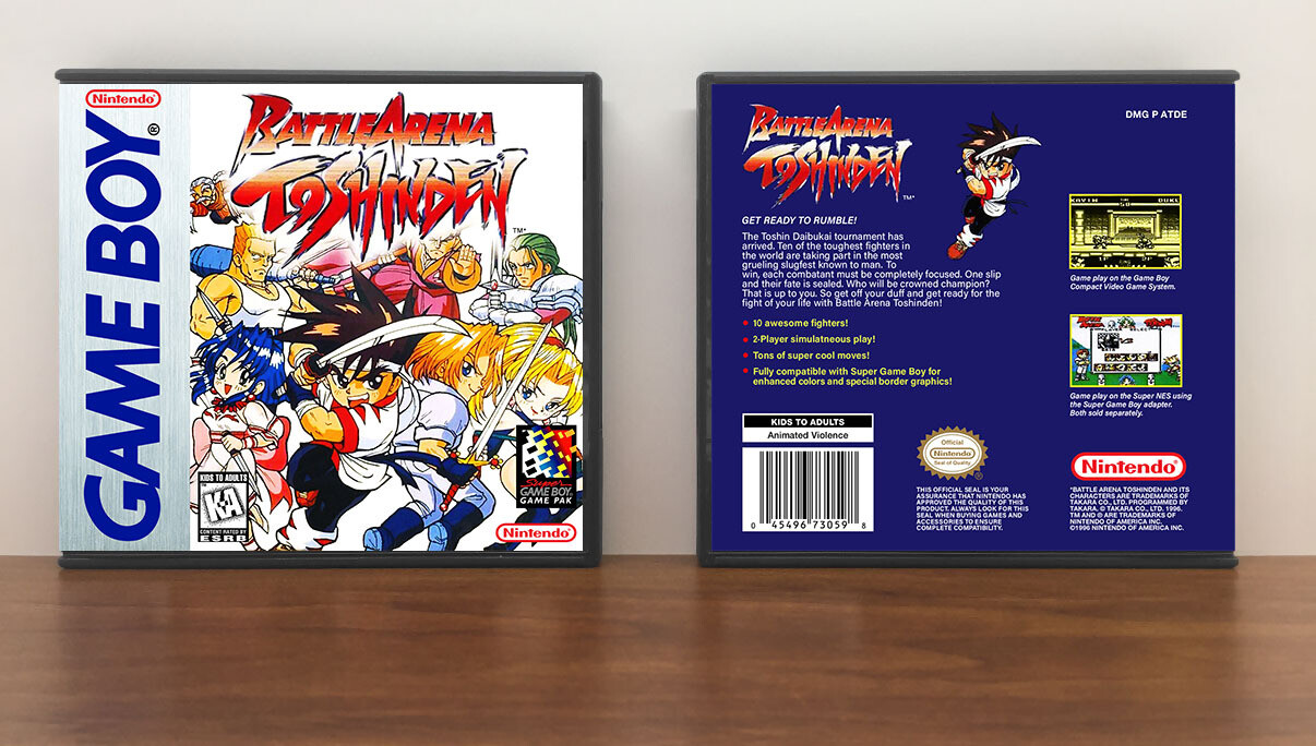 Battle Arena Toshinden, Artwork Spine Color: Chrome