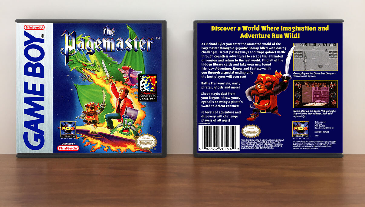 Pagemaster, The, Artwork Spine Color: Chrome