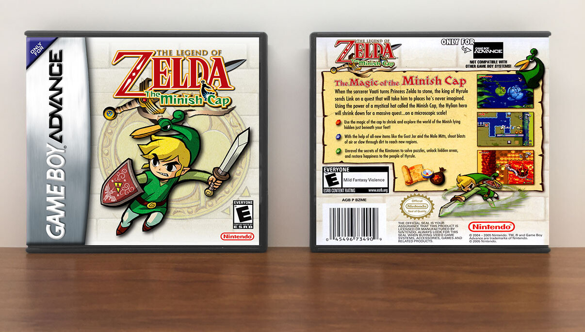 Legend of Zelda, The: The Minish Cap, Artwork Spine Color: Chrome