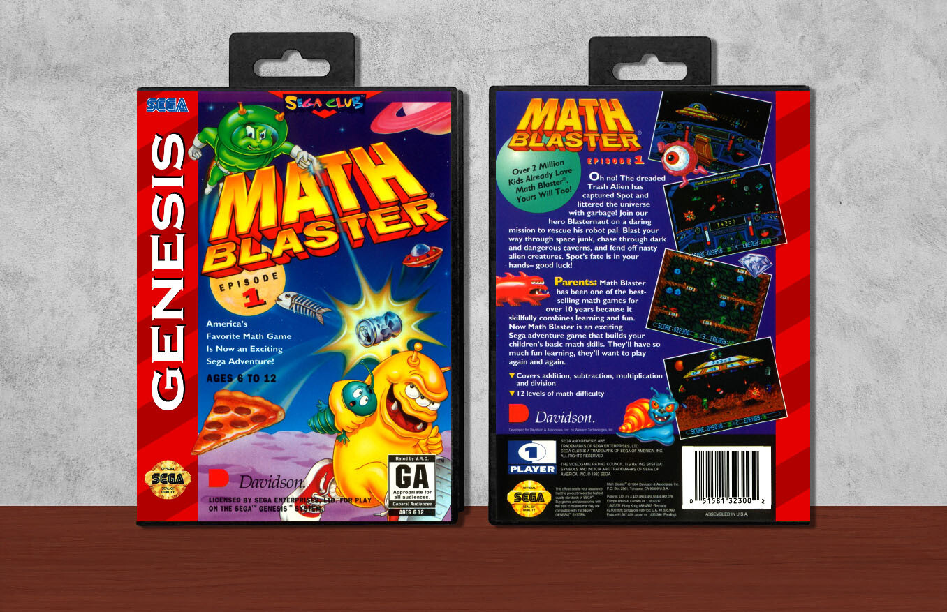 Math Blaster: Episode 1, Case Color: Black