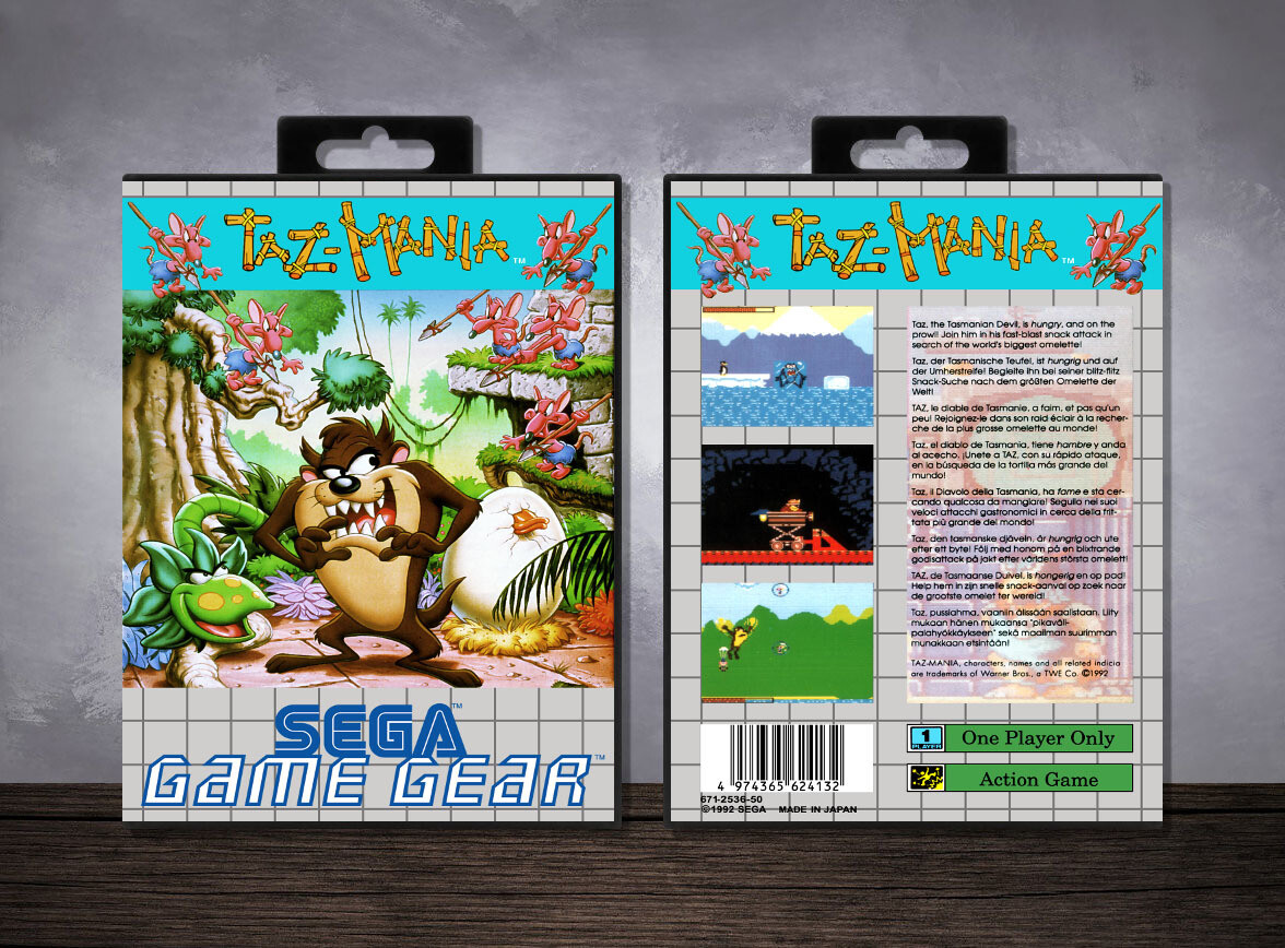 Taz-Mania, Case Color: Black