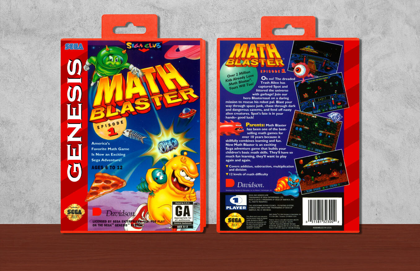 Math Blaster: Episode 1, Case Color: Red