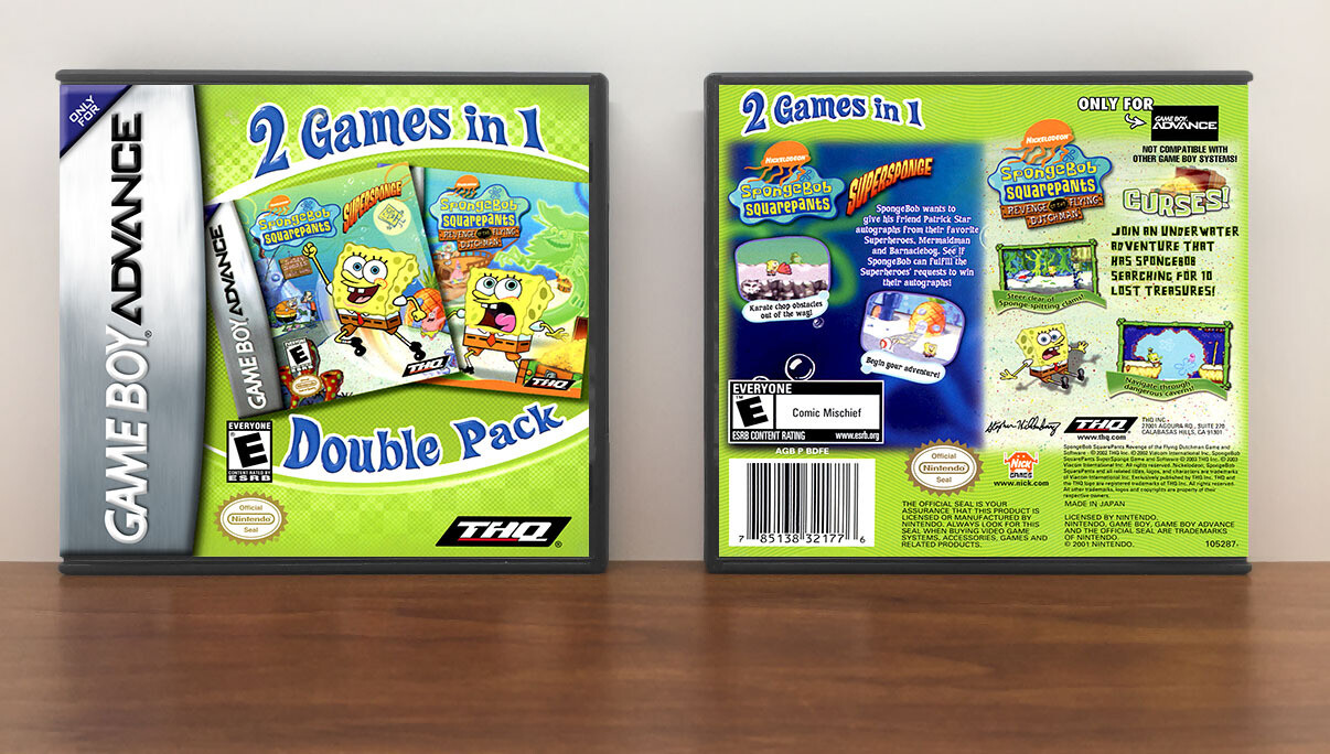 2-In-1 Double Pack - SpongeBob SquarePants: SuperSponge / SpongeBob SquarePants: Revenge of the Flying Dutchman, Artwork Spine Color: Chrome