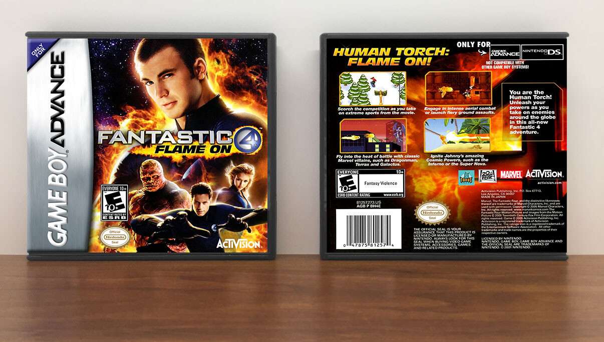 Fantastic 4: Flame On, Artwork Spine Color: Chrome