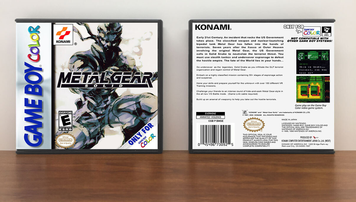 Metal Gear: Solid, Artwork Spine Color: Chrome