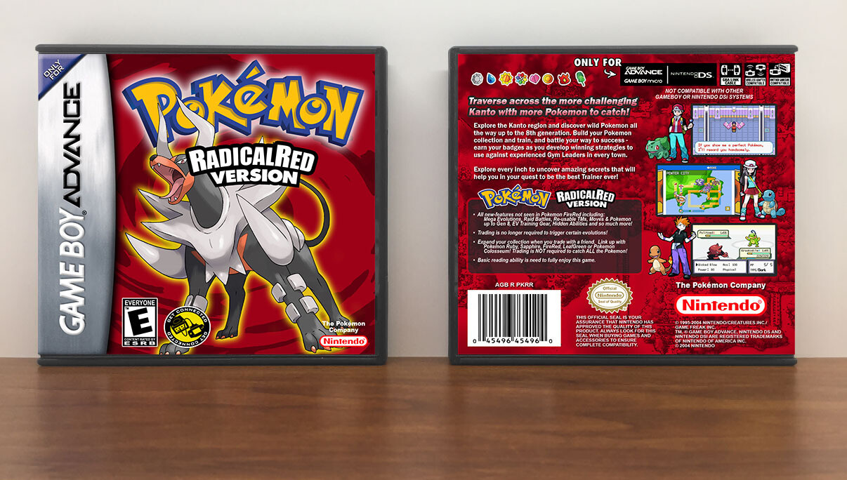 Pokemon RadicalRed Version, Artwork Spine Color: Chrome