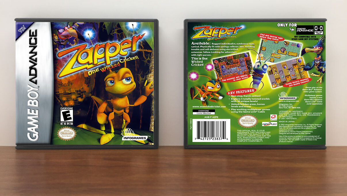 Zapper: One Wicked Cricket, Artwork Spine Color: Chrome